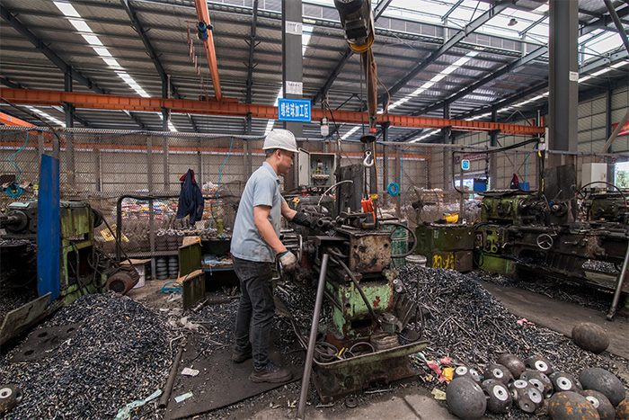 乐山网架配件-螺栓球加工车间